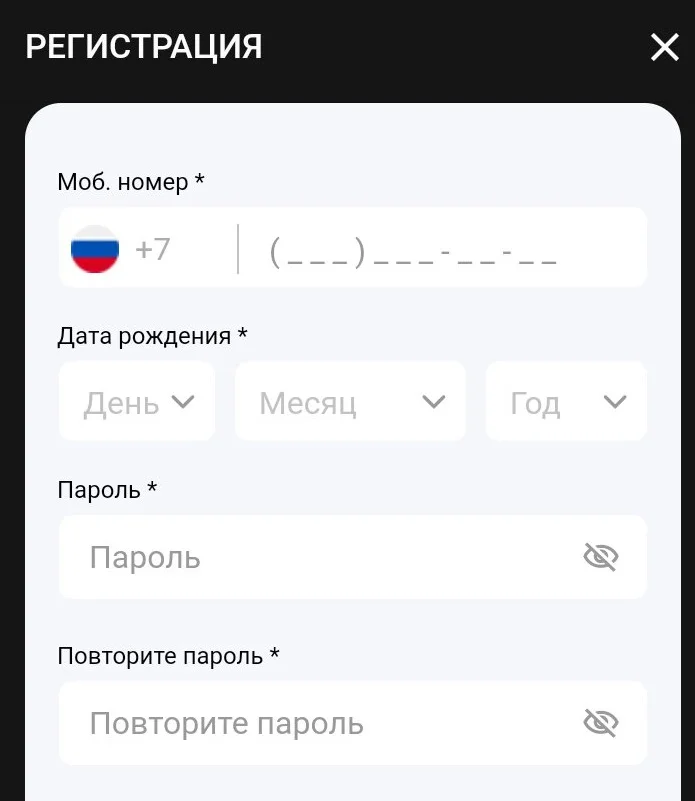 регистрация в Мелбет